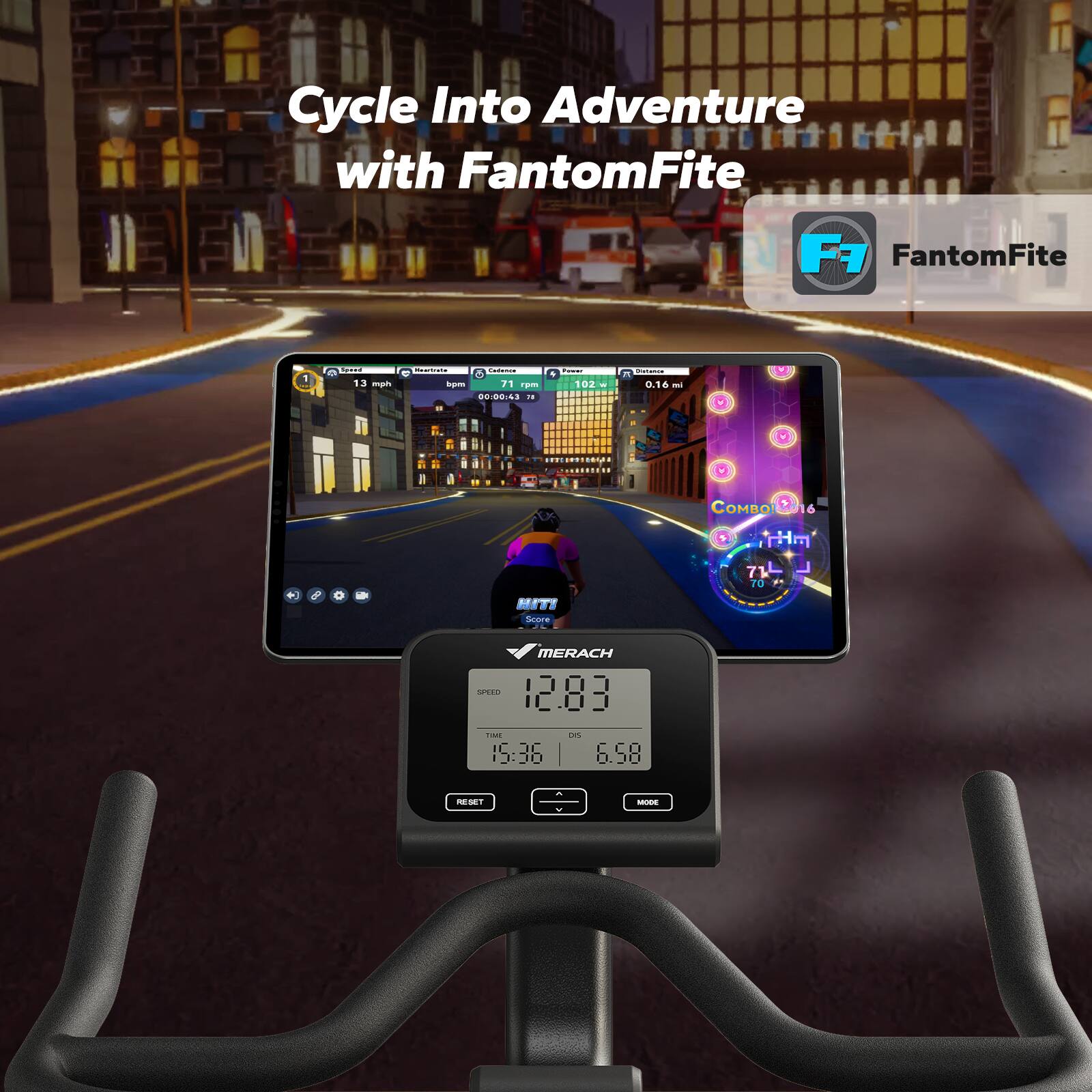 Cycle Into Adventure with FantomFite

FantomFite - 13 mai 1pm

13 mph | 71 rpm | 00:06:43 | 102 W | 0.16 mi

COMBO 16

74L 70

MERACH 12.83 6.58

15:36