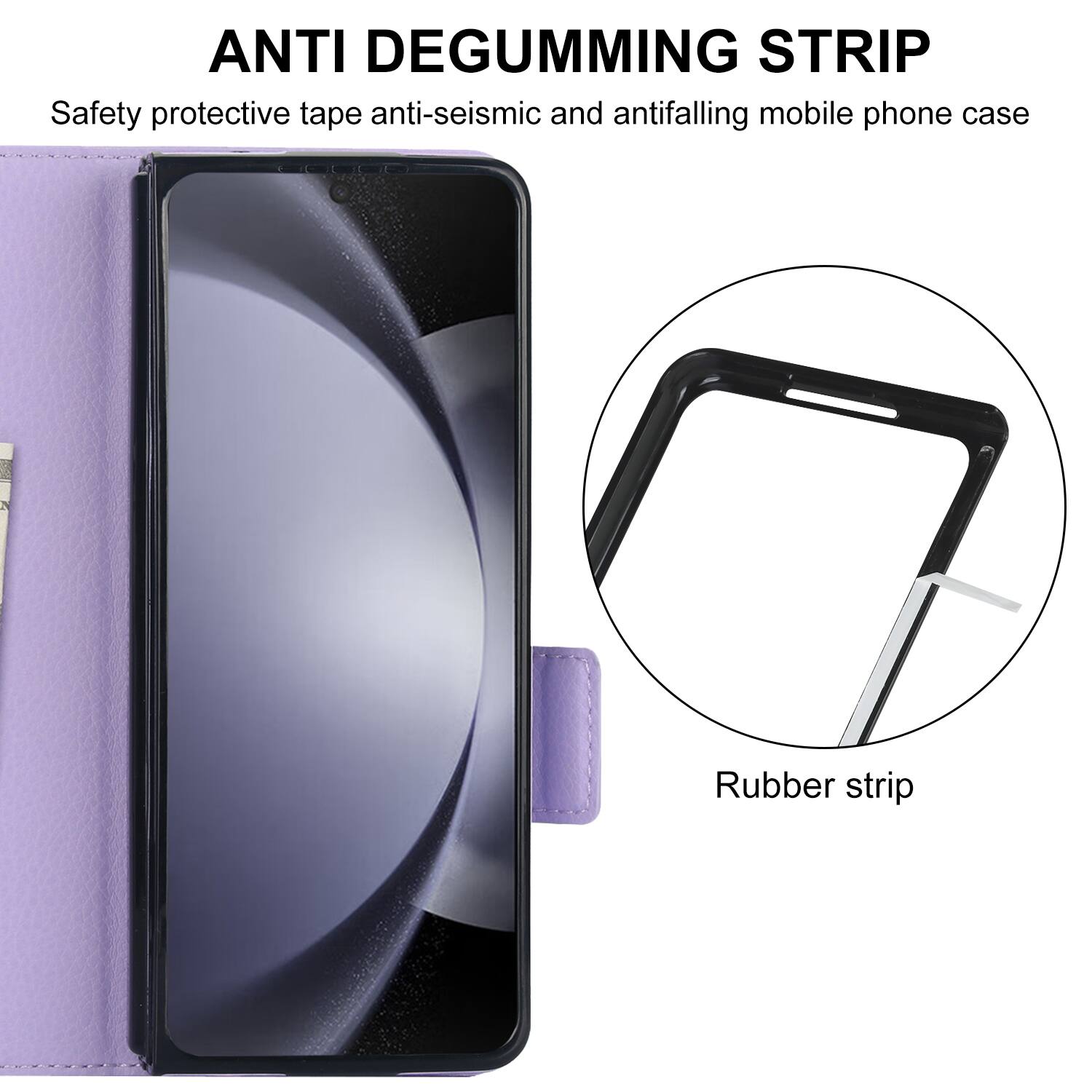 ANTI DEGUMMING STRIP  
Safety protective tape anti-seismic and antifalling mobile phone case  
N Rubber strip