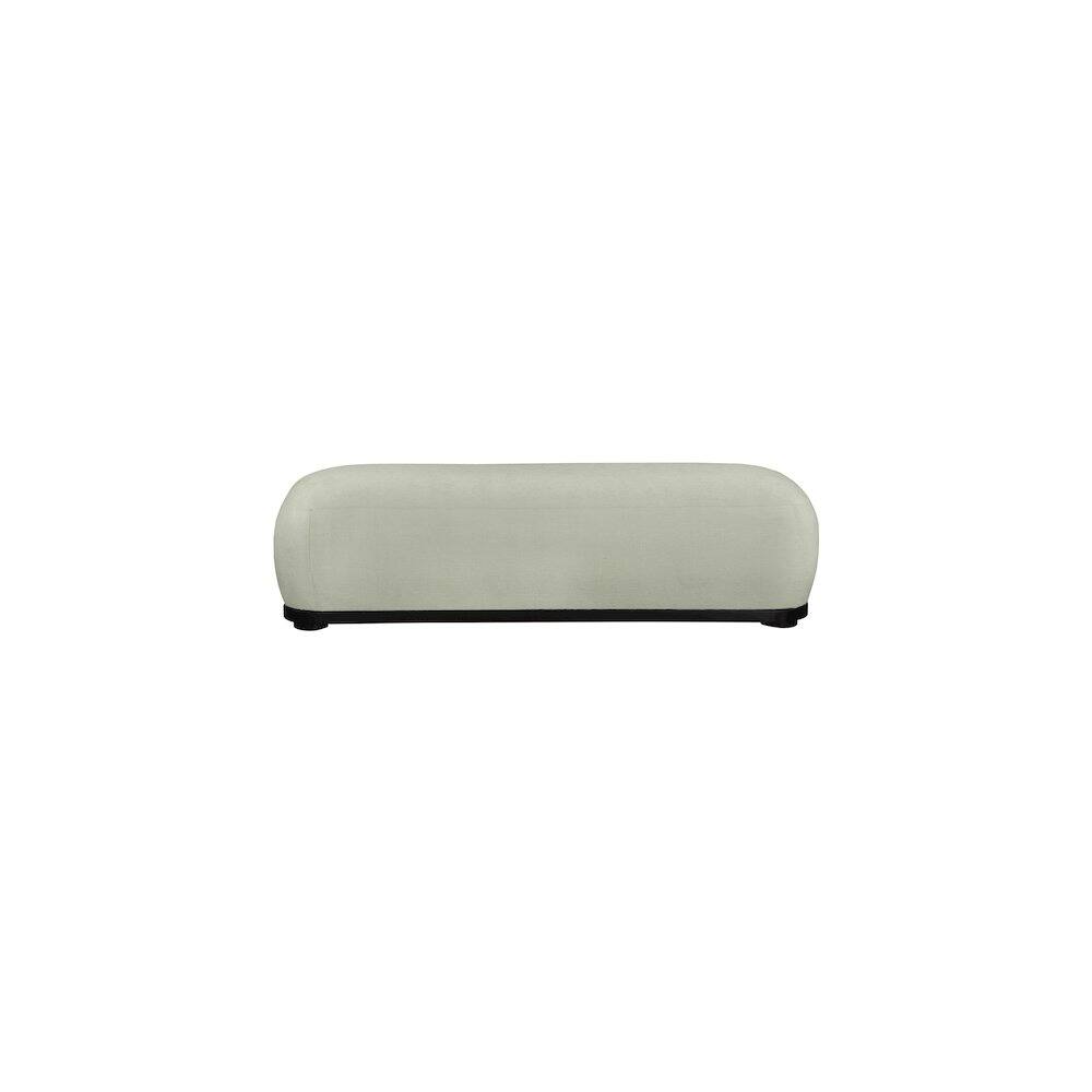 Alt View 2. Meridian Furniture - Calum Mint Chenille Fabric Bench - Blue.