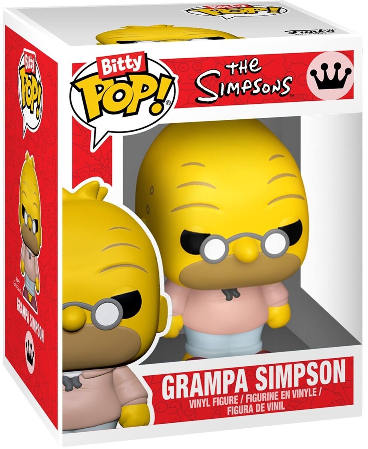 Bitty Pop!  
The Simpsons  
Grampa Simpson  
Vinyl Figure / Figurine en Vinyle / Figura de Vinil