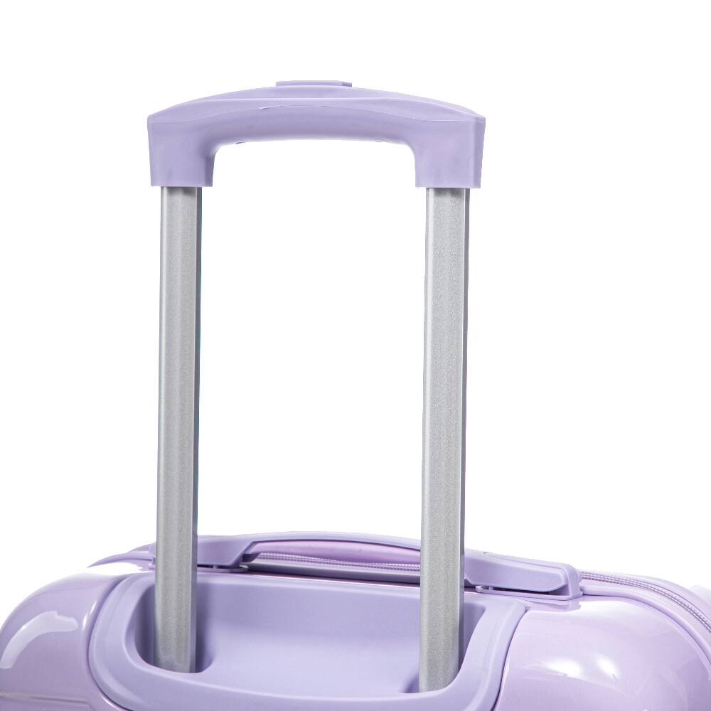 Alt View 4. Ropilly - Ropilly 2 Piece Luggage Set 20 Inch Carry On Suitcase with 14 Inch Cosmetic Case Gradient Color Luggage - Pink Purple.