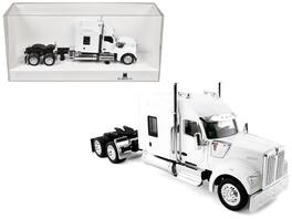 HO Logistics Replicas - Kenworth W990 with Stand Up Sleeper Cab White 1/87 (HO) Scale Plastic Model Car by HO Logistics