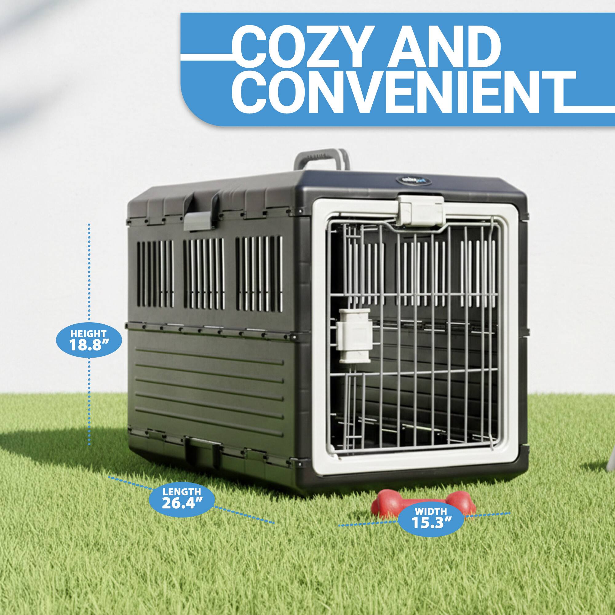 COZY AND CONVENIENT - HEIGHT 18.8" LENGTH 26.4" WIDTH 15.3"