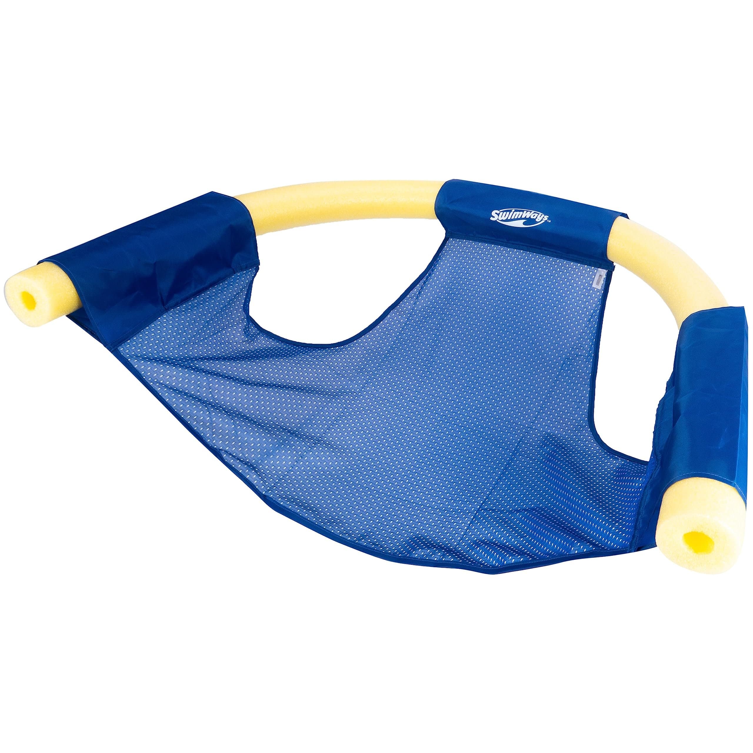 SwimWays - Noodle Sling Floating Pool Chair Mesh Seat, Fits 55” Pool Noodle, Comfortable Water Float for Ages 5+ - Green or Blue price history on PriceWatchPro