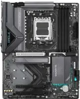 GIGABYTE - X870 EAGLE WIFI7 (Socket AM5) AMD X870 ATX DDR5 Wi-Fi 7 Motherboard - Black - Front_Zoom