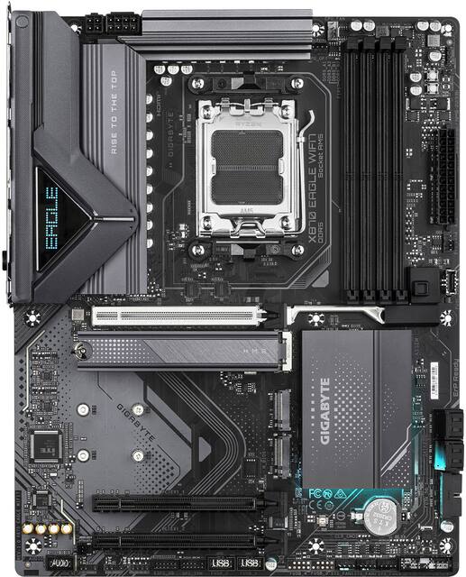 GIGABYTE - X870 EAGLE WIFI7 (Socket AM5) AMD X870 ATX DDR5 Wi-Fi 7 Motherboard - Black