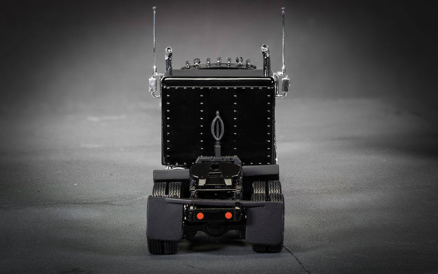 Back. Corgi - "Motorhead Bomber" Transport Truck Black 1/50 Diecast Model by Corgi - Black.