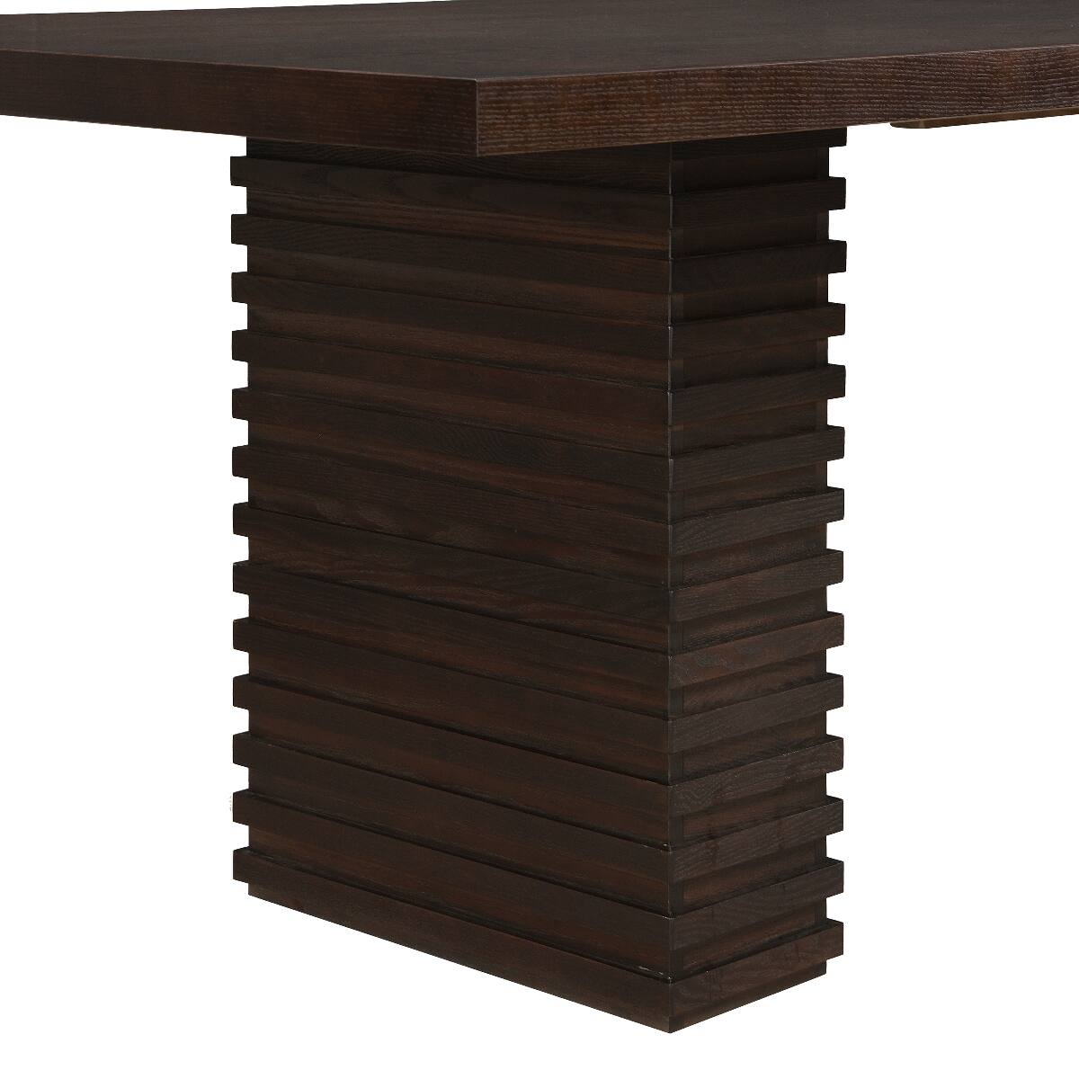 Loheer 95 Inch Dining Table Solid Wood and MDF Seats 8 Espresso - Best Buy