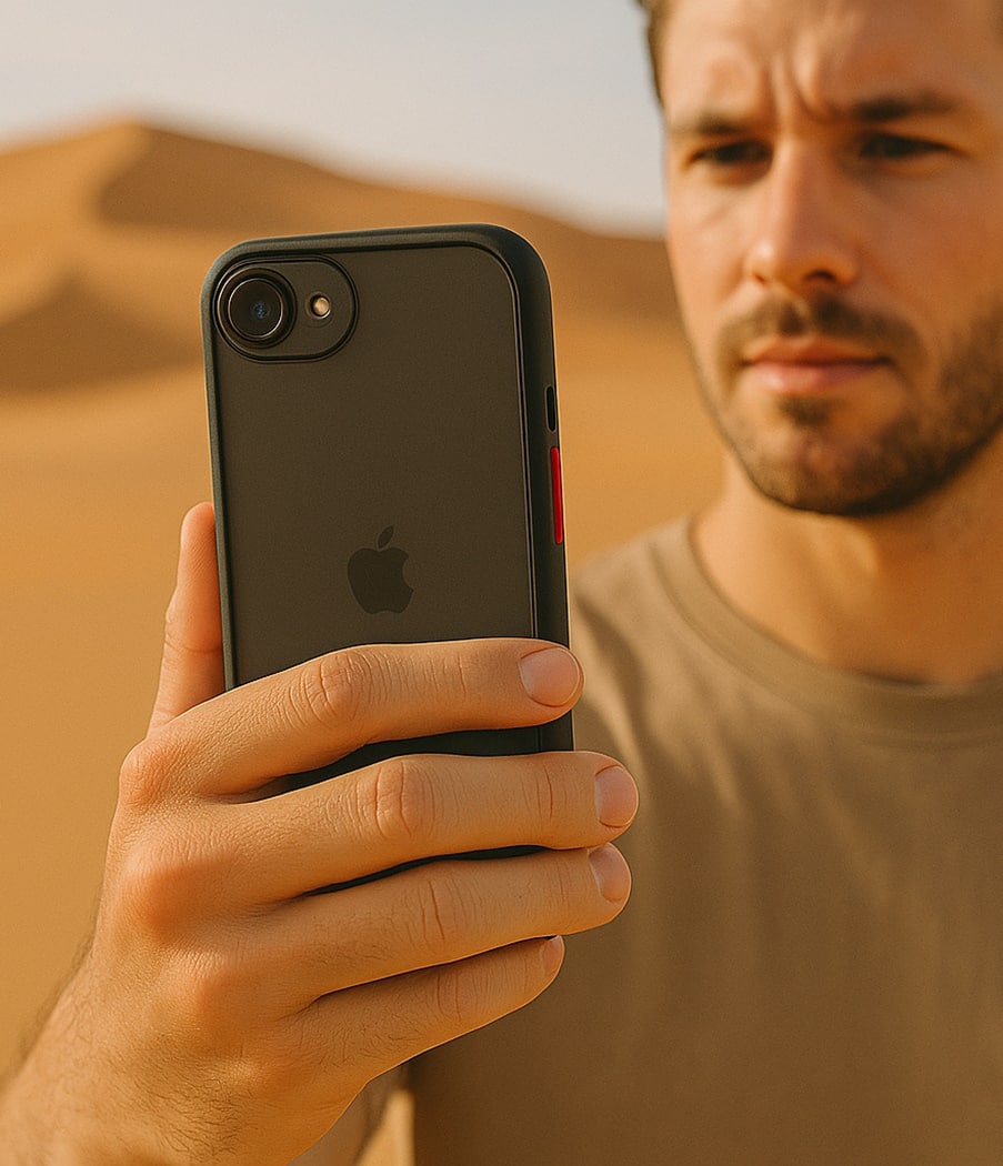 Alt View 16. SaharaCase - Venture Series Slim Case for Apple iPhone 16e - Scorpion Black.