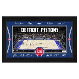 Highland Mint - Detroit Pistons 2025 Facsimile Signature Court Framed Picture - Multicolor