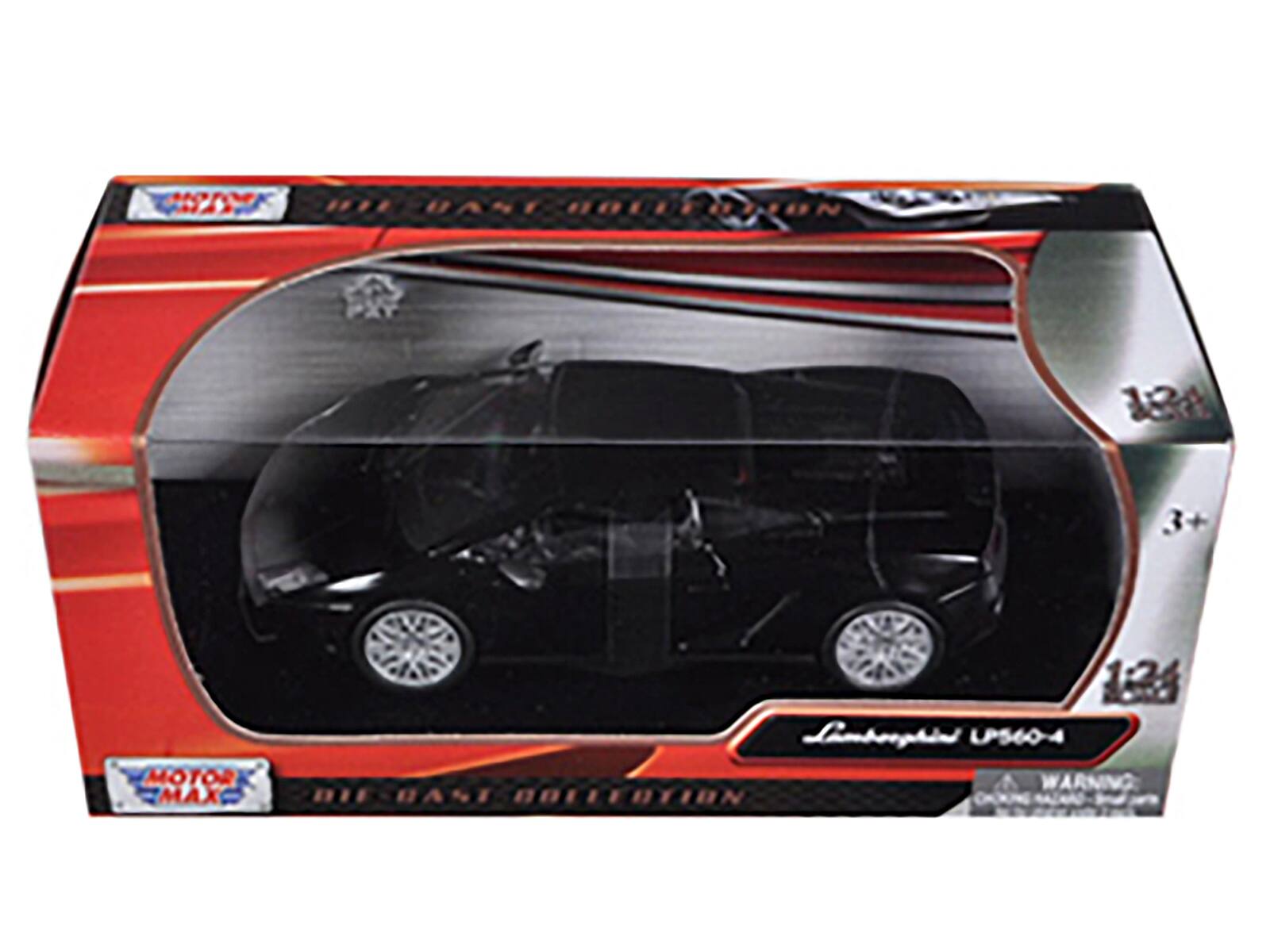 1 3+ 1:24 MOTOR MAX Lamborghini LP560-4 WARNING DIE CAST EDITION