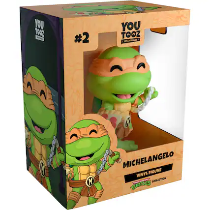 YOU TOOZ SUA #2 YOU TOOZ COLLECTIBLES N O M MICHELANGELO VINYL FIGURE - TEENAGE TURTLES COLLECTION
