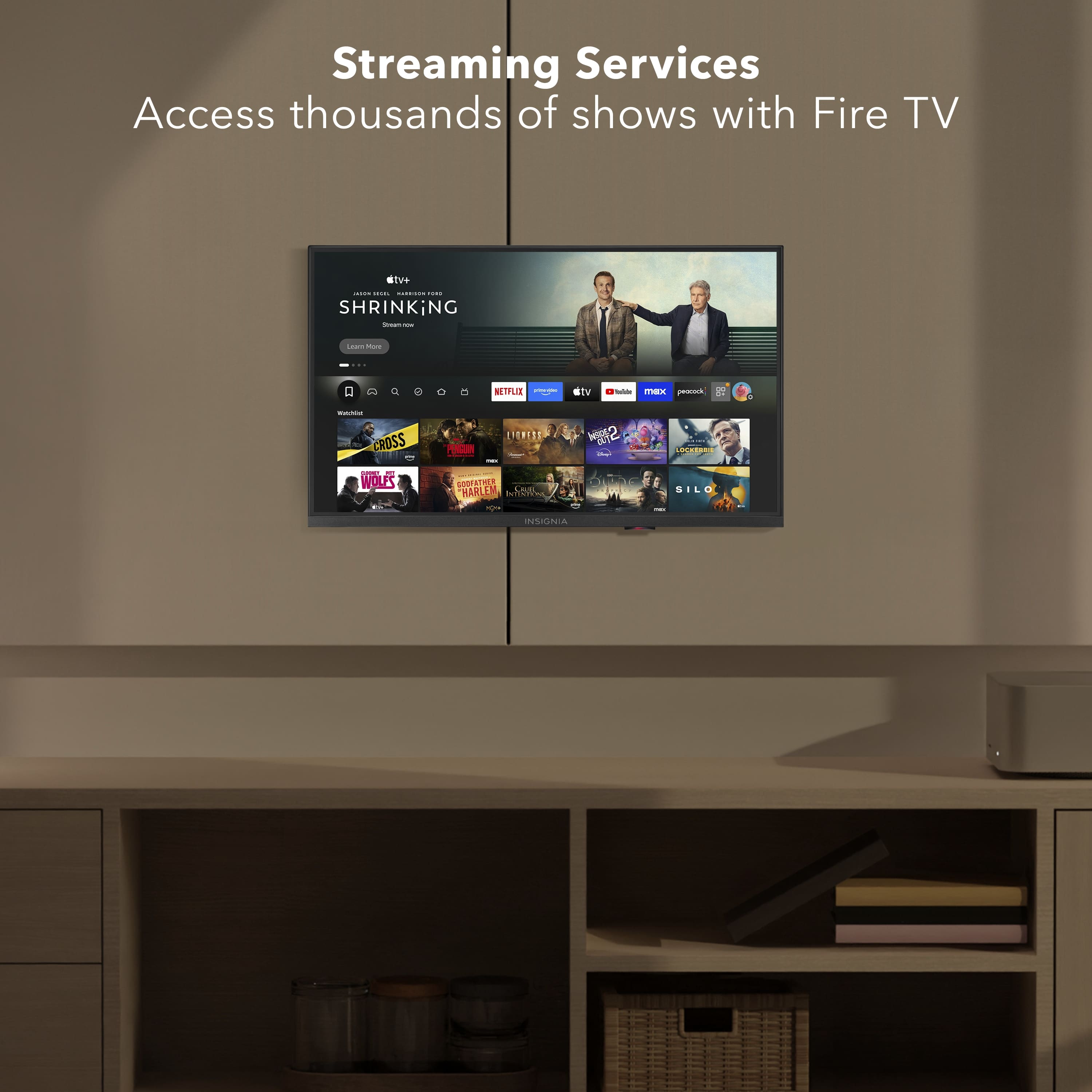 Streaming Services Access thousands of shows with Fire TV.
