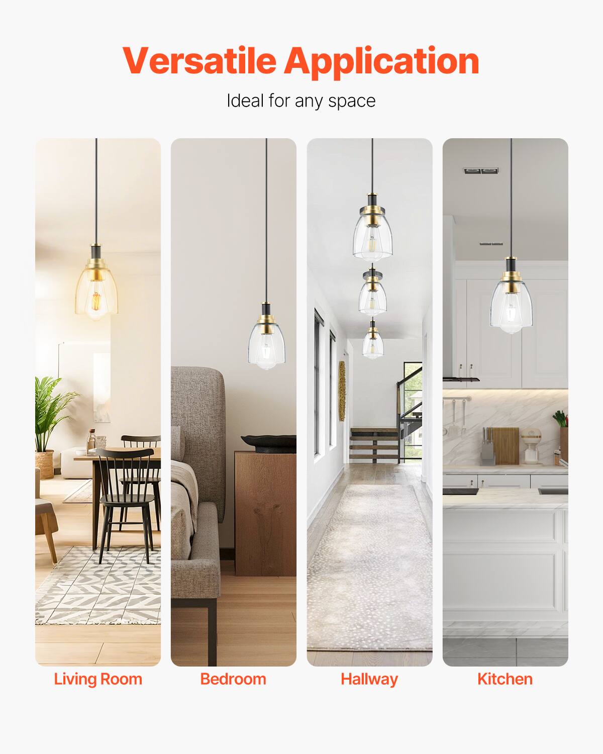 Versatile Application  
Ideal for any space  

Living Room  
Bedroom  
Hallway  
Kitchen