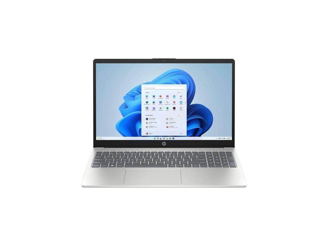 HP - 15-fd0000 15.6" Notebook - Intel N200 - 4 GB - 128 GB - Silver - Windows 11 - Natural Silver