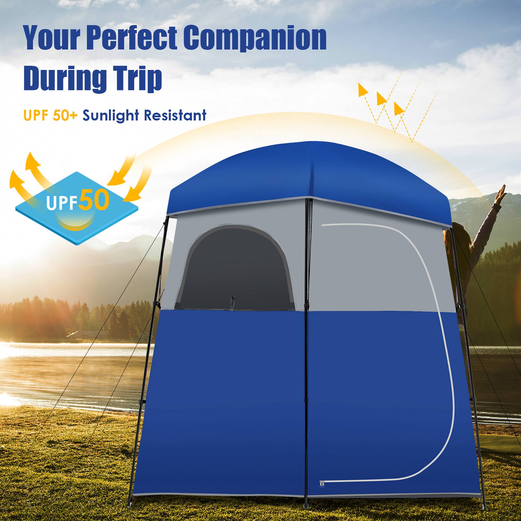 Your Perfect Companion During Trip  
UPF 50+ Sunlight Resistant  
UPF50