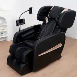 Ropilly - Zero Gravity Massage Chair with Full Body Air Pressure - Black