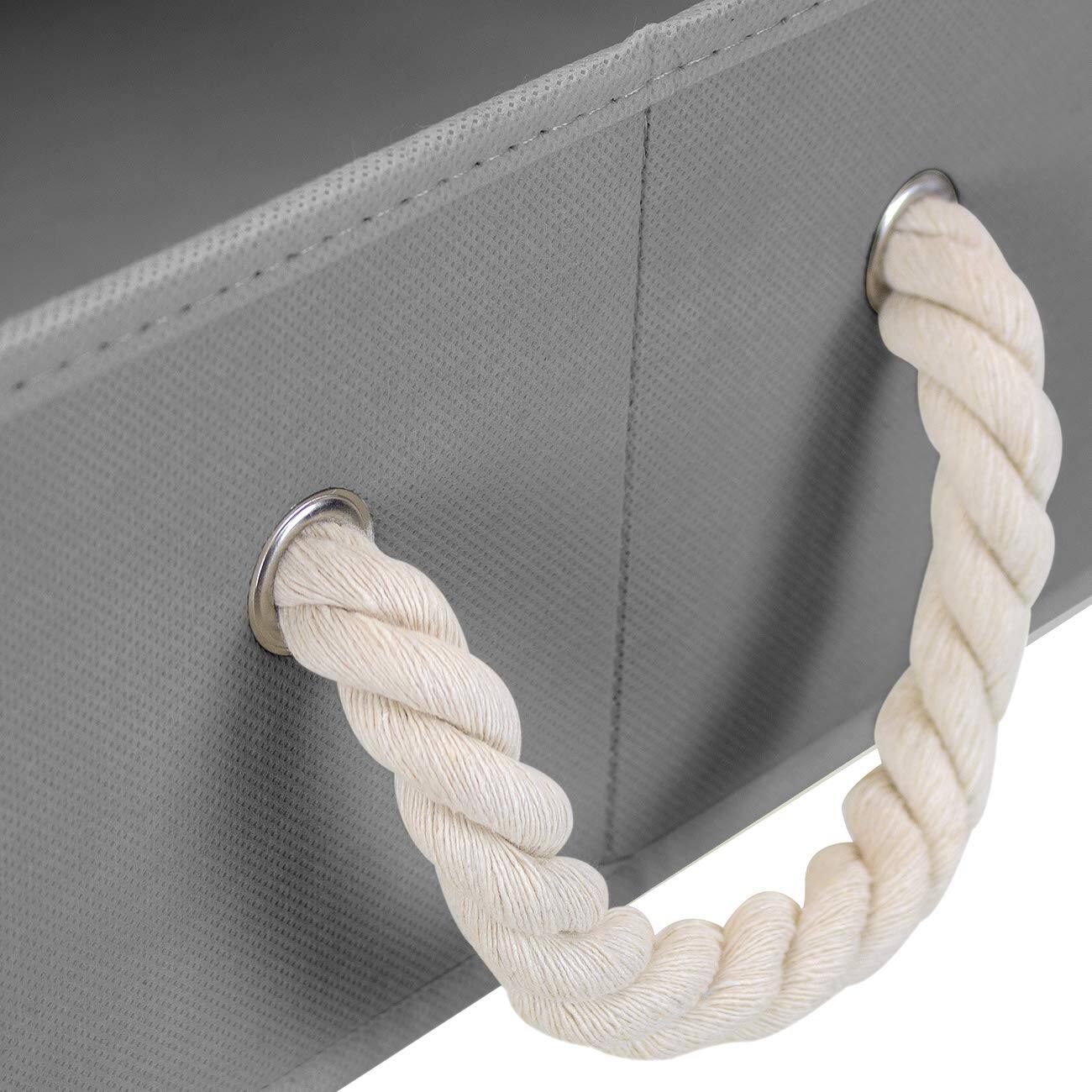 Alt View 4. Sorbus - Sorbus Storage Bins [3-Pack] Fabric Storage Baskets, Foldable Closet Organizer Trapezoid Storage Box - Gray.