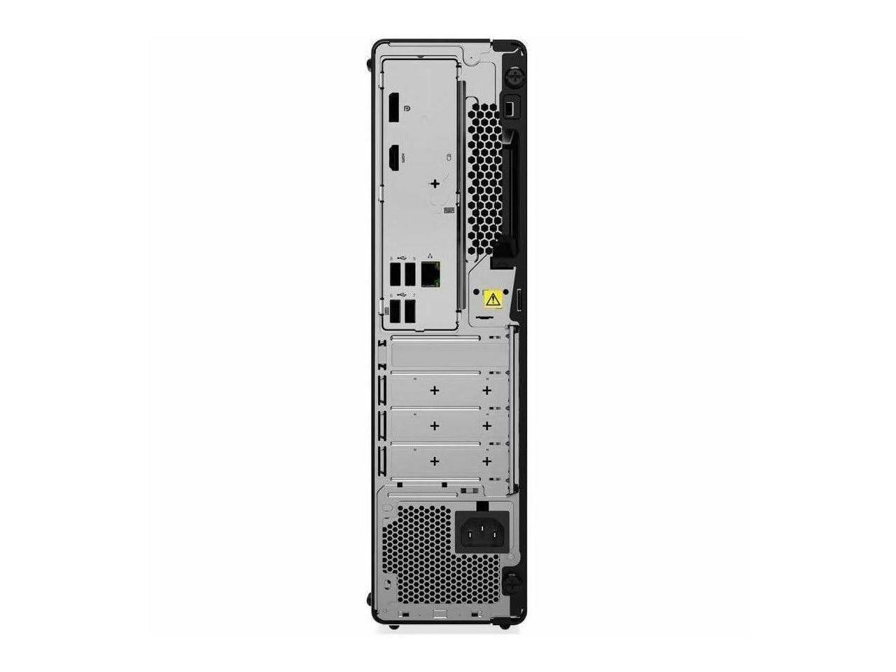 Alt View 4. Lenovo - Lenovo ThinkCentre M70s Gen 5 Desktop - i7-14700, 32GB RAM, 1TB SSD, Win 11 Pro, Wi-Fi 6E, DVD - Black.
