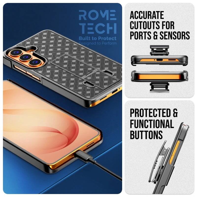 ROME TECH  
Built to Protect  
Designed to Perform  

ACCURATE CUTOUTS FOR PORTS & SENSORS  

PROTECTED & FUNCTIONAL BUTTONS