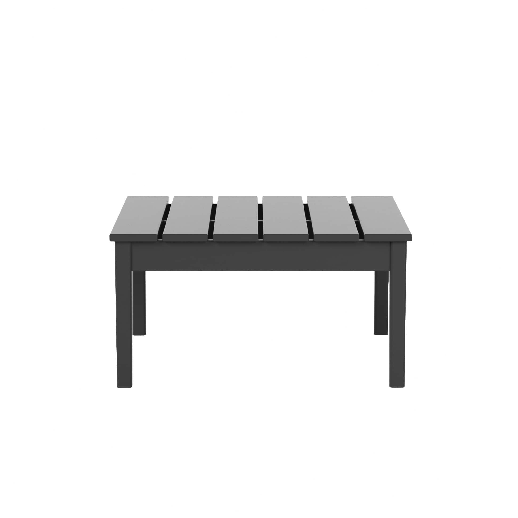 WestinTrends - Ashore Outdoor Patio Modern Adirondack Conversation Table - Gray price history on PriceWatchPro