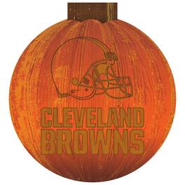 Fan Creations - Cleveland Browns 12'' Pumpkin Sign - Orange