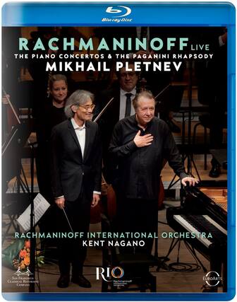 Front. Mikhail Pletnev - Rachmaninoff Live - The Piano Concertos & The Paganini Rhapsody - BLU-RAY.