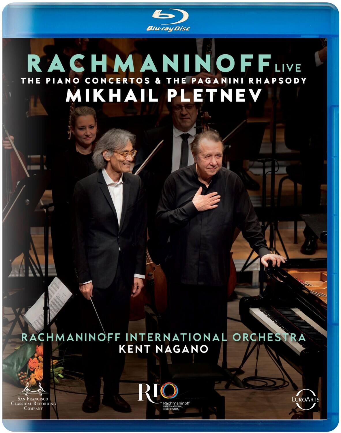 Front. Mikhail Pletnev - Rachmaninoff Live - The Piano Concertos & The Paganini Rhapsody   - BLU-RAY.