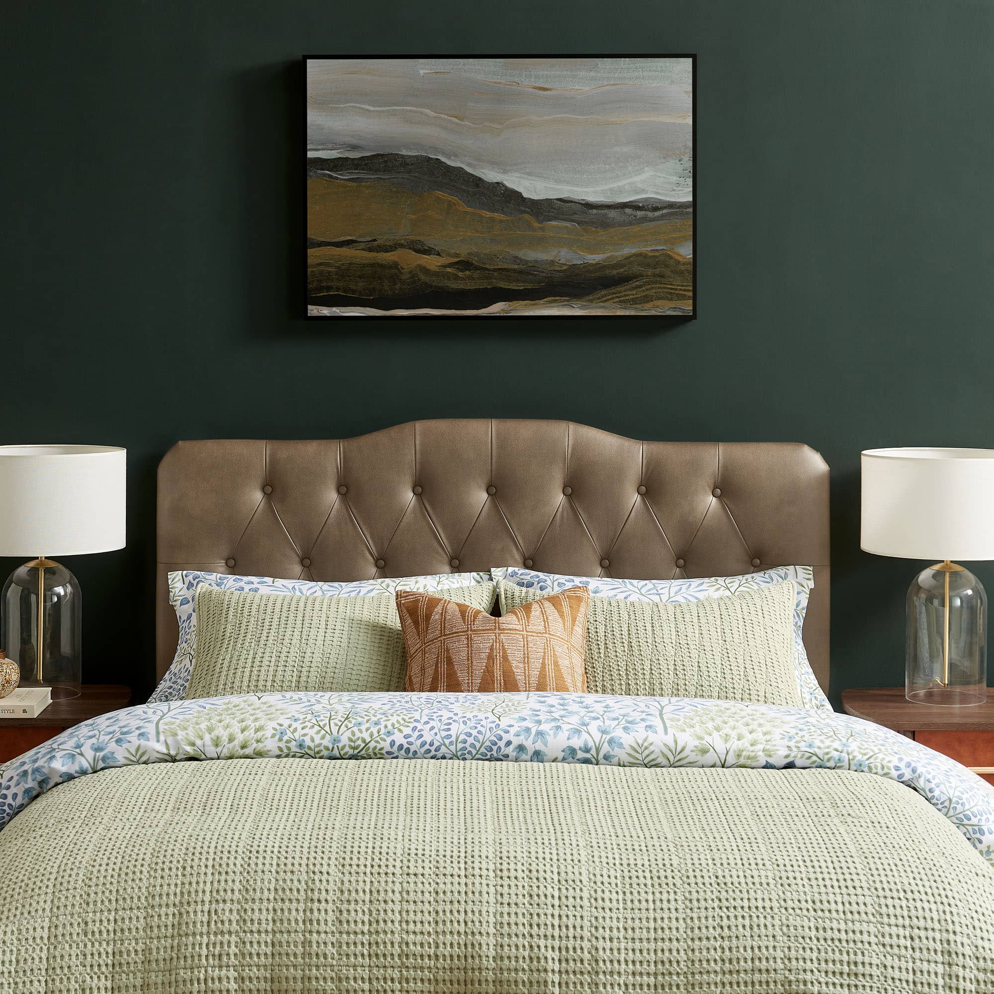 Annabel Faux Leather Queen Headboard by Modway - Mushroom price history on PriceWatchPro