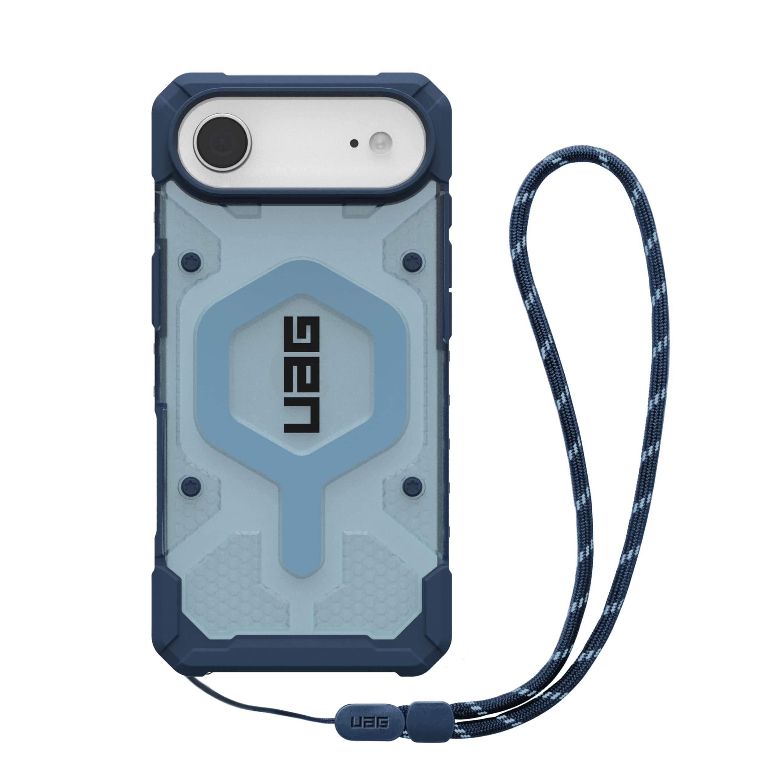 UAG - iPhone Air Case with MagSafe & Adjustable Wrist Lanyard Bundle, Translucent Rugged Cover, Pathfinder Clear - Blues Case + Lanyard price history on PriceWatchPro