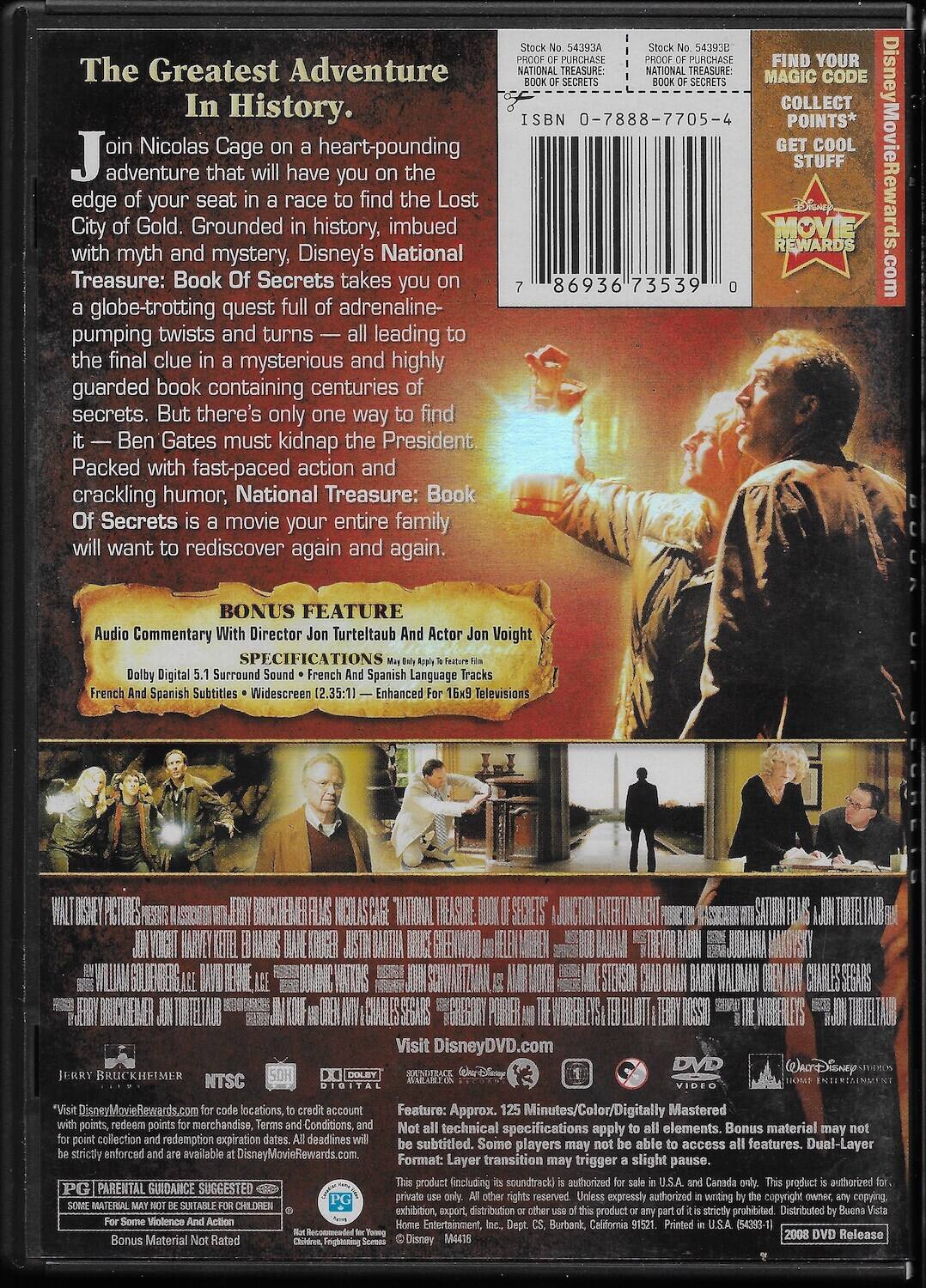 Alt View 1. National Treasure 2: Book of Secrets   - DVD.