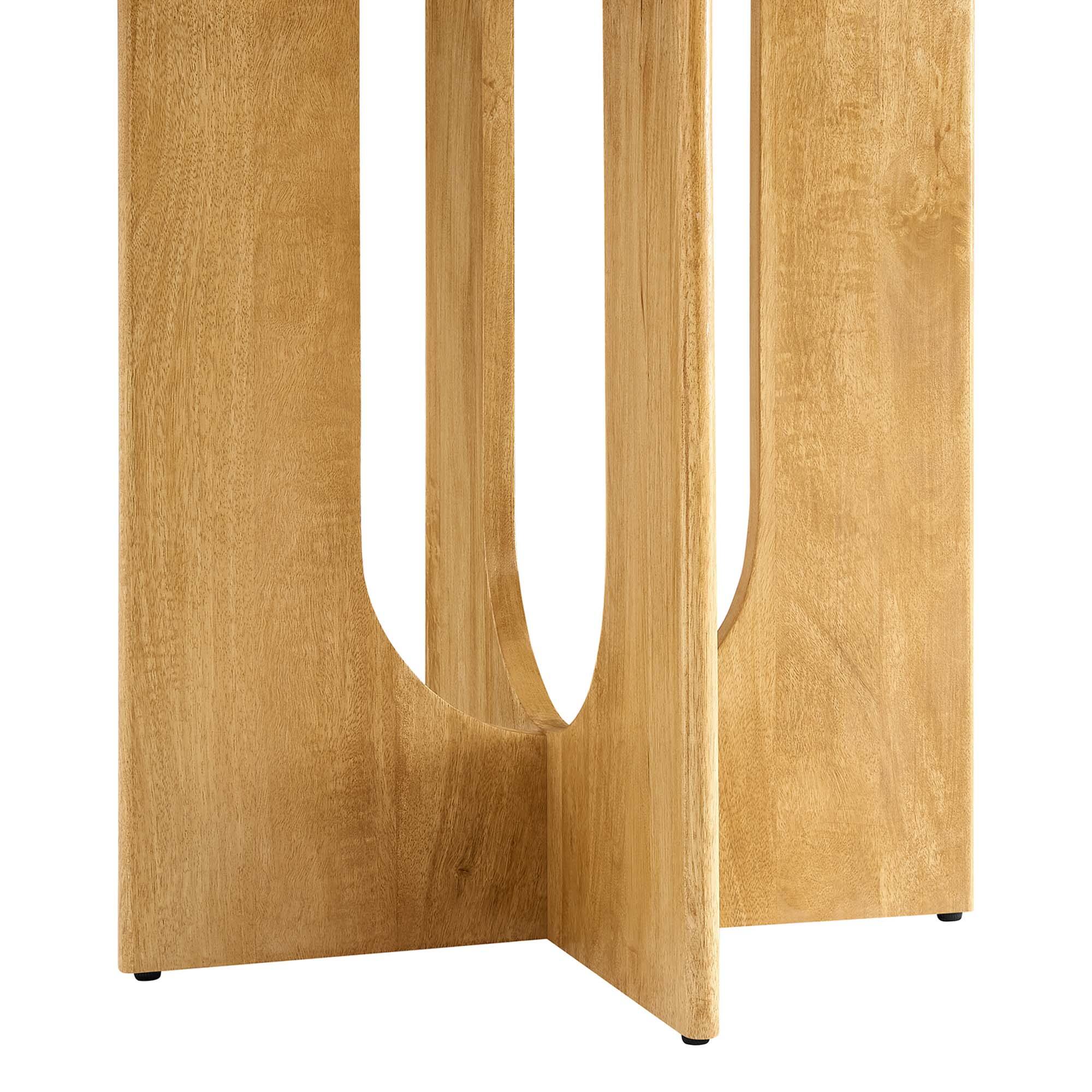 Alt View 5. Modway - Rivian Round 48" Wood Dining Table - Brown.