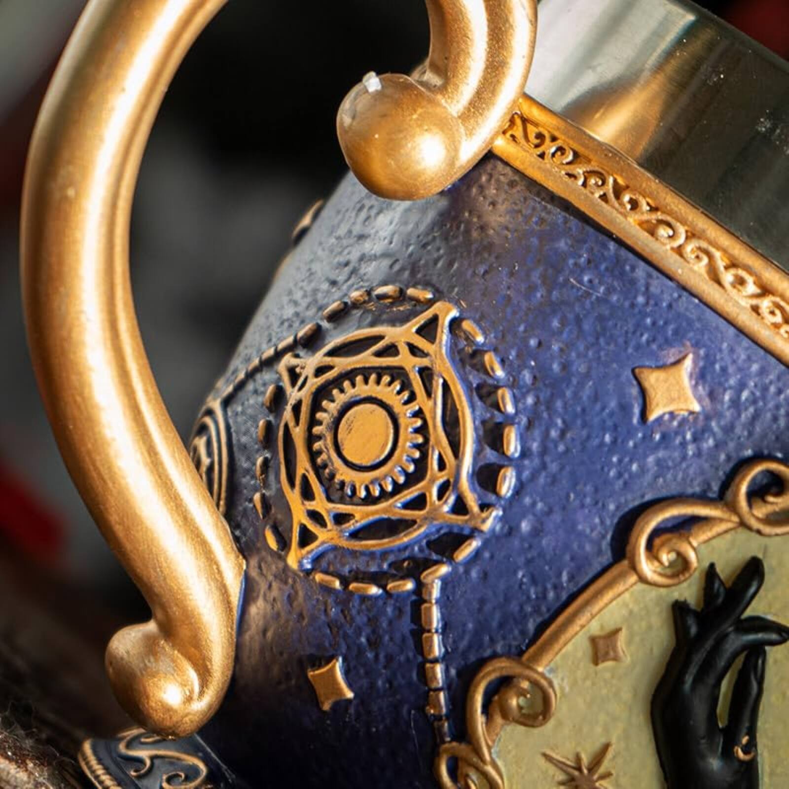 Alt View 5. Pacific Trading - Tarot Tea Cup 8 floz Resin And Stainless Steel Mug with Mystical Symbols Ideal for Coffee Tea Drinks - Multicolor.