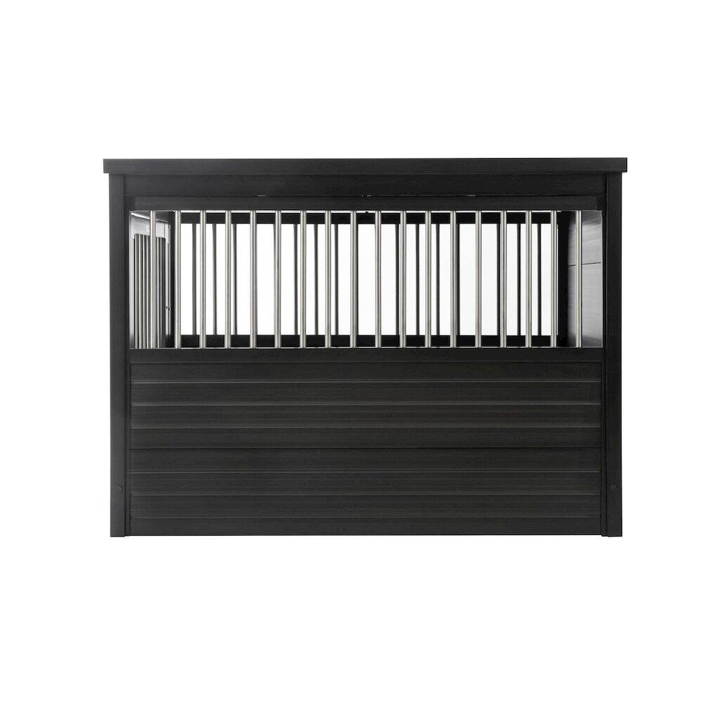 Alt View 1. New Age Pet - ECOFLEX Dog Crate End Table - Espresso X-Large.