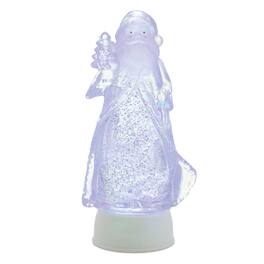 BreeBe - LED Santa Snow Globe 10"H - Clear