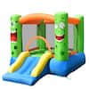 Front. Costway - Inflatable Bounce House Jumper Castle Kids Playhouse w/ Basketball Hoop & Slide - Multicolor.