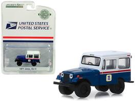Greenlight - 1971 Jeep DJ-5 "United States Postal Service" (USPS) "Hobby Exclusive" 1/64 - Blue And White