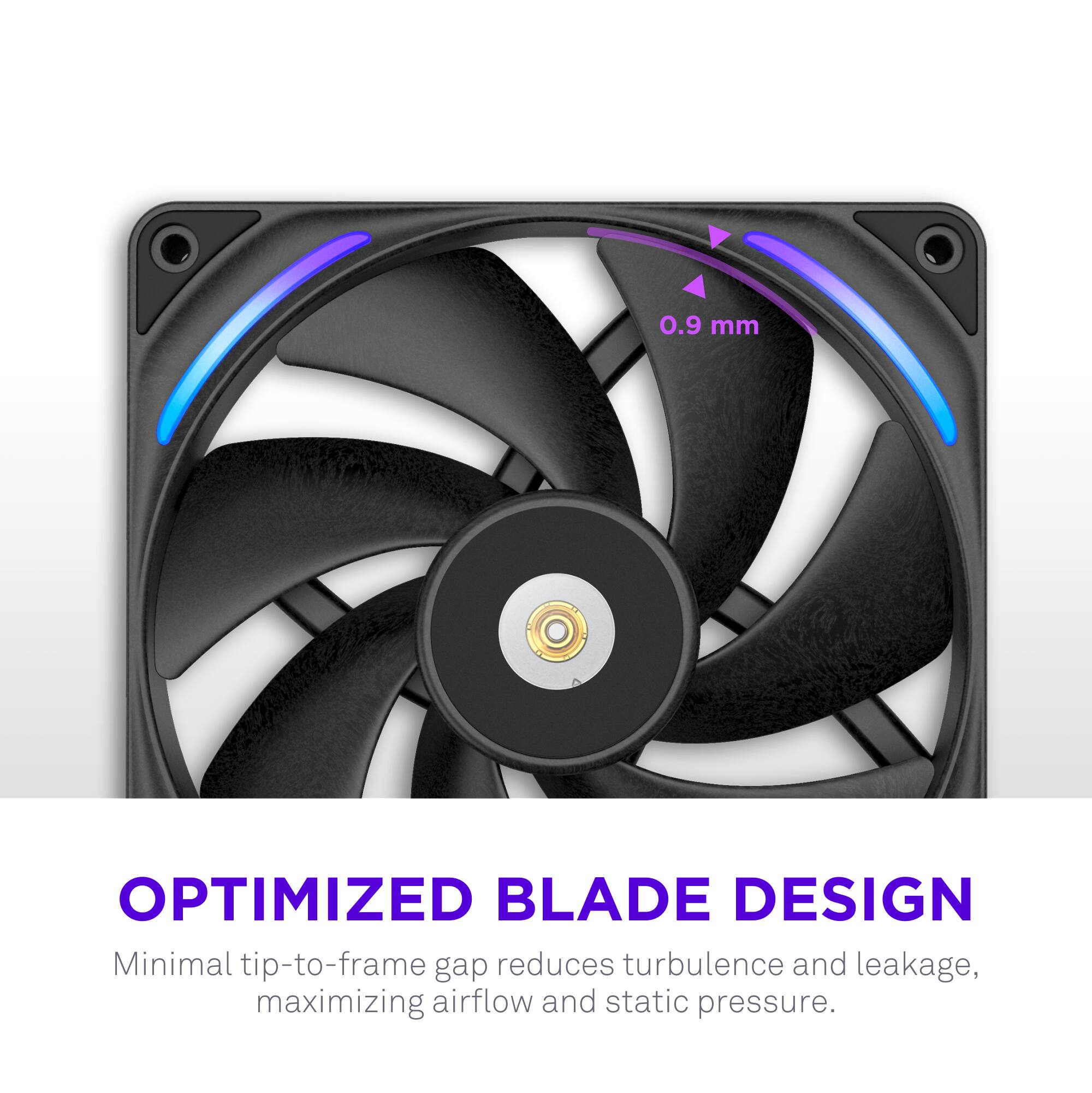 NZXT F140X Performance Fan 140mm PWM RGB Computer Case Fan with