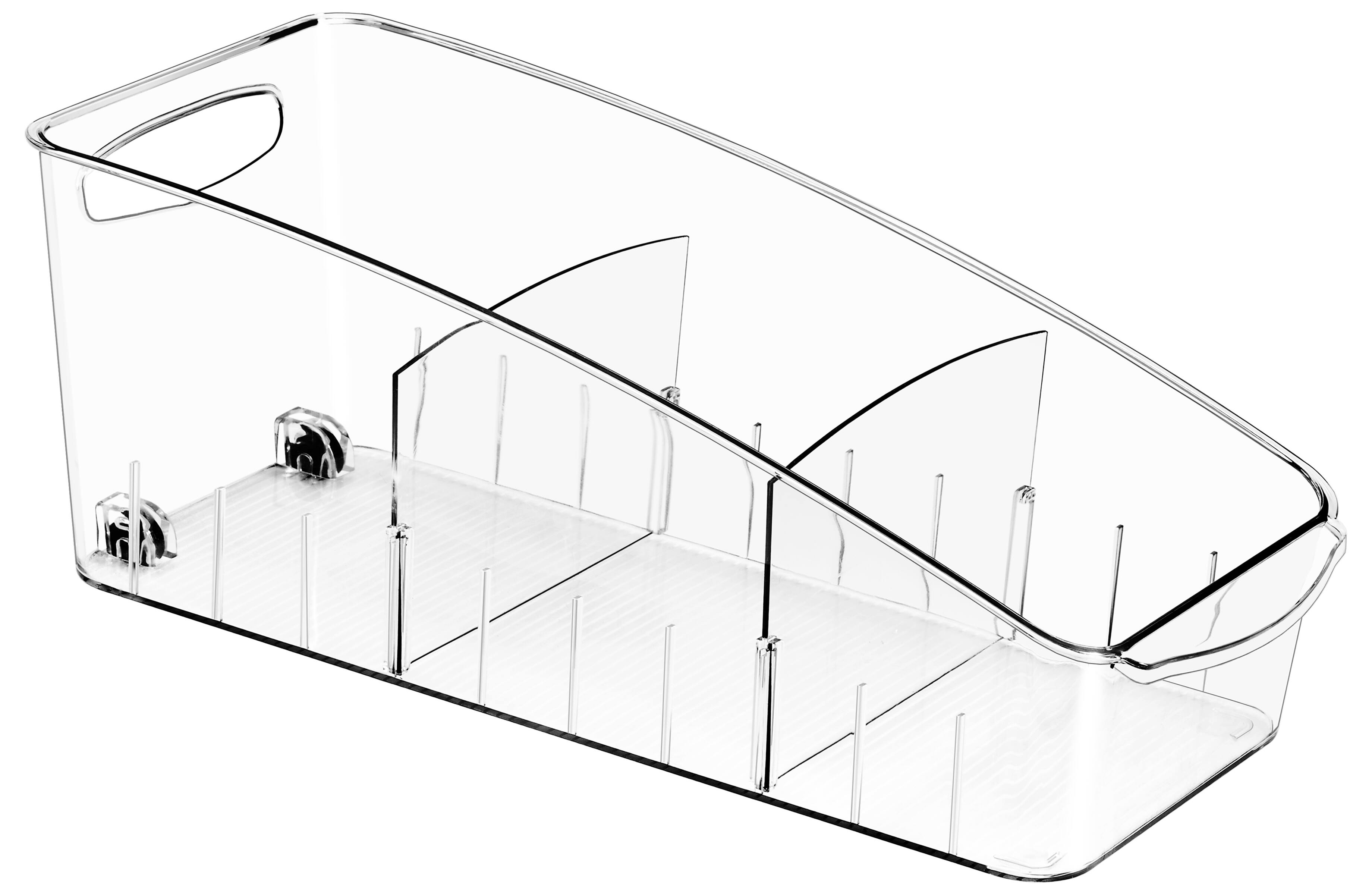 Left. Sorbus - Sorbus Clear Organizing Bins on Wheels.