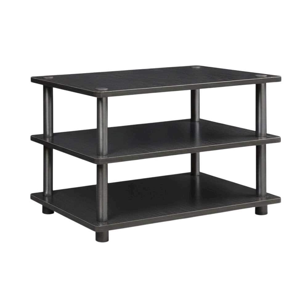 FurniFact - Black 3-Tier Corner TV Stand with Easy Assembly and Composite Wood Construction - Brown price history on PriceWatchPro