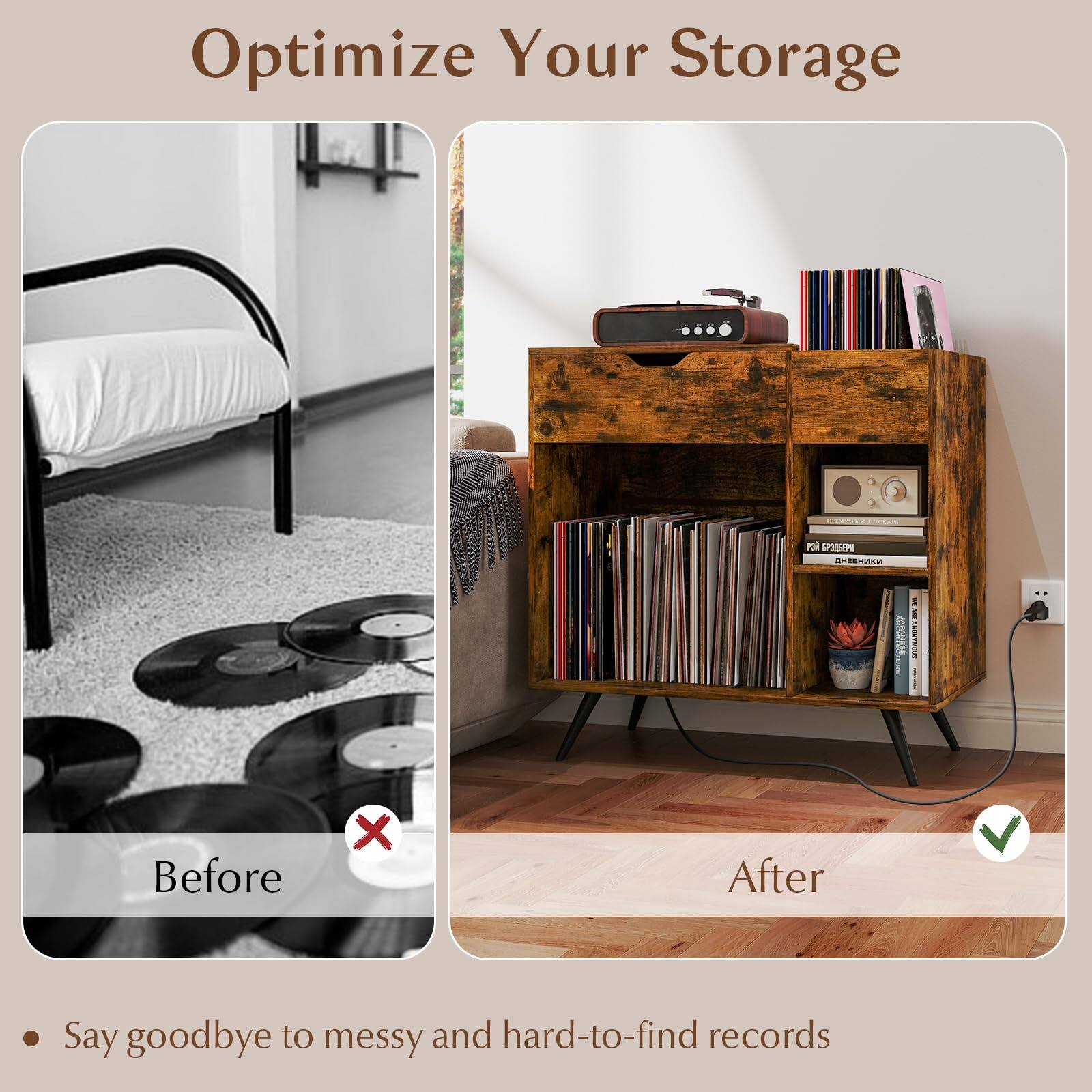 Optimize Your Storage

Before After

Say goodbye to messy and hard-to-find records