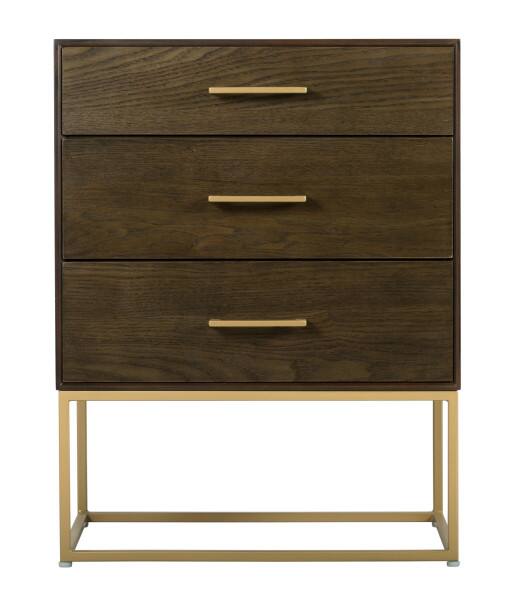 Alt View 4. Tommy Hilfiger - Tommy Hilfiger Franklin 3 Drawer Dresser, Walnut - Walnut.
