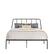Angle. Sauder - Harvey Park QnMetal Platrorm Bed w/ Headboard - Black.