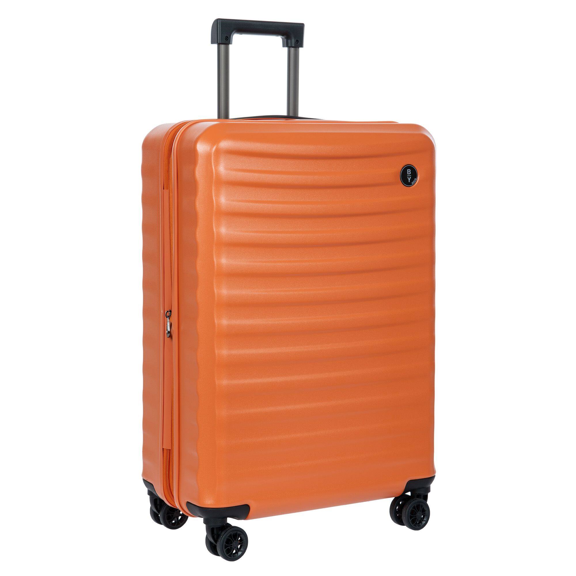 Angle. Bric's - Nausicaa Hardside Expandable 30" Large Checked Spinner Luggage - Orange.