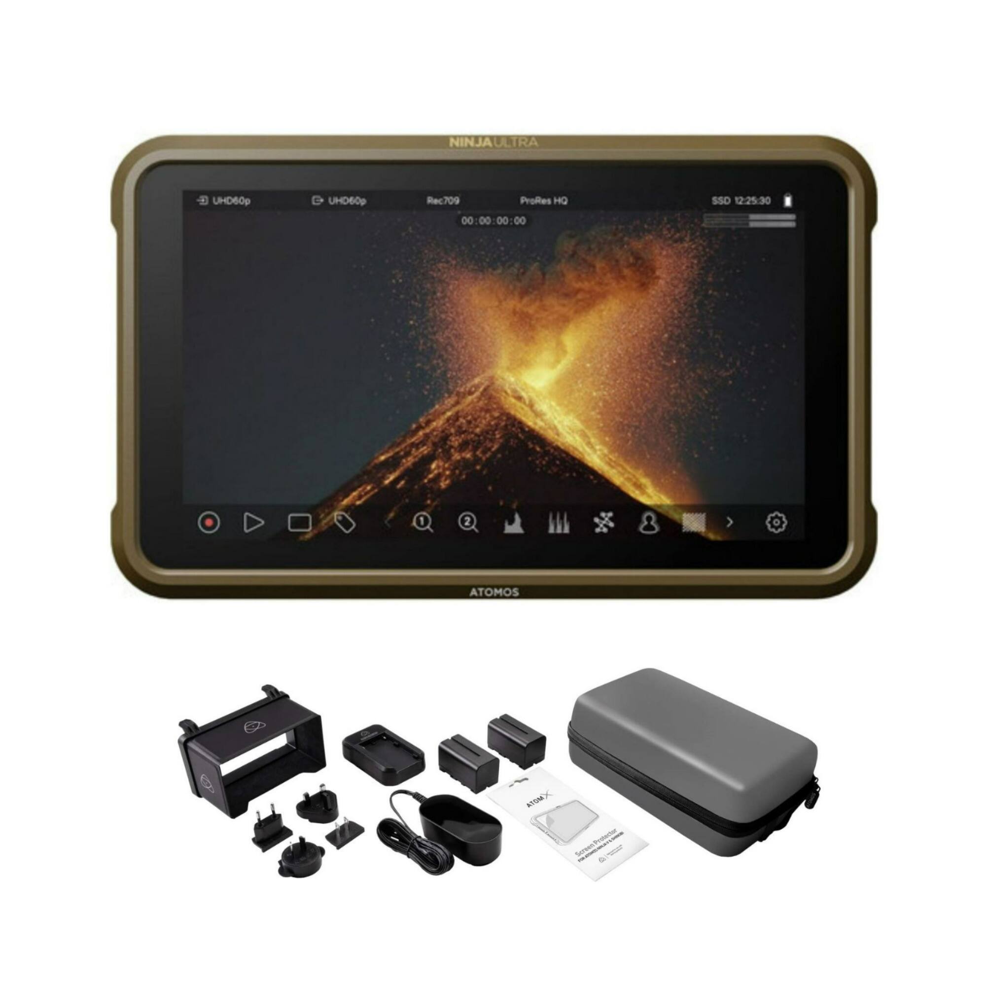 NINJAULTRA UHD60p UHD60p Rec709 Profres HQ 00:00:00 SSO 12:25:30 1 2 > . ATOMOS M