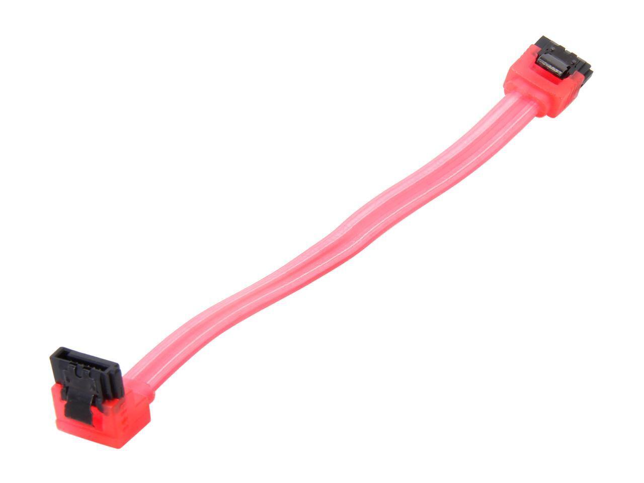 Alt View 1. Nippon Labs - Nippon Labs SATA3L0.5FT-90/180RD 0.5 ft. SATA III Cable w/ Locking Latch (90 degree to 180 degree) 0.5 feet - OEM.