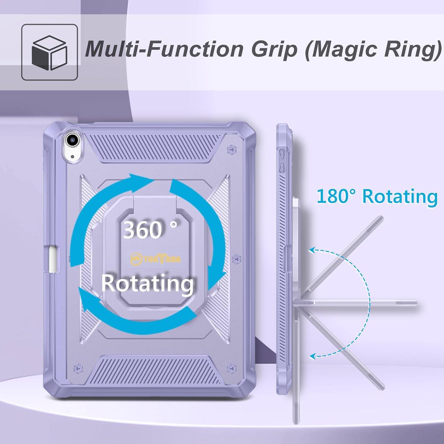 Multi-Function Grip (Magic Ring)  
360° Rotating  
180° Rotating