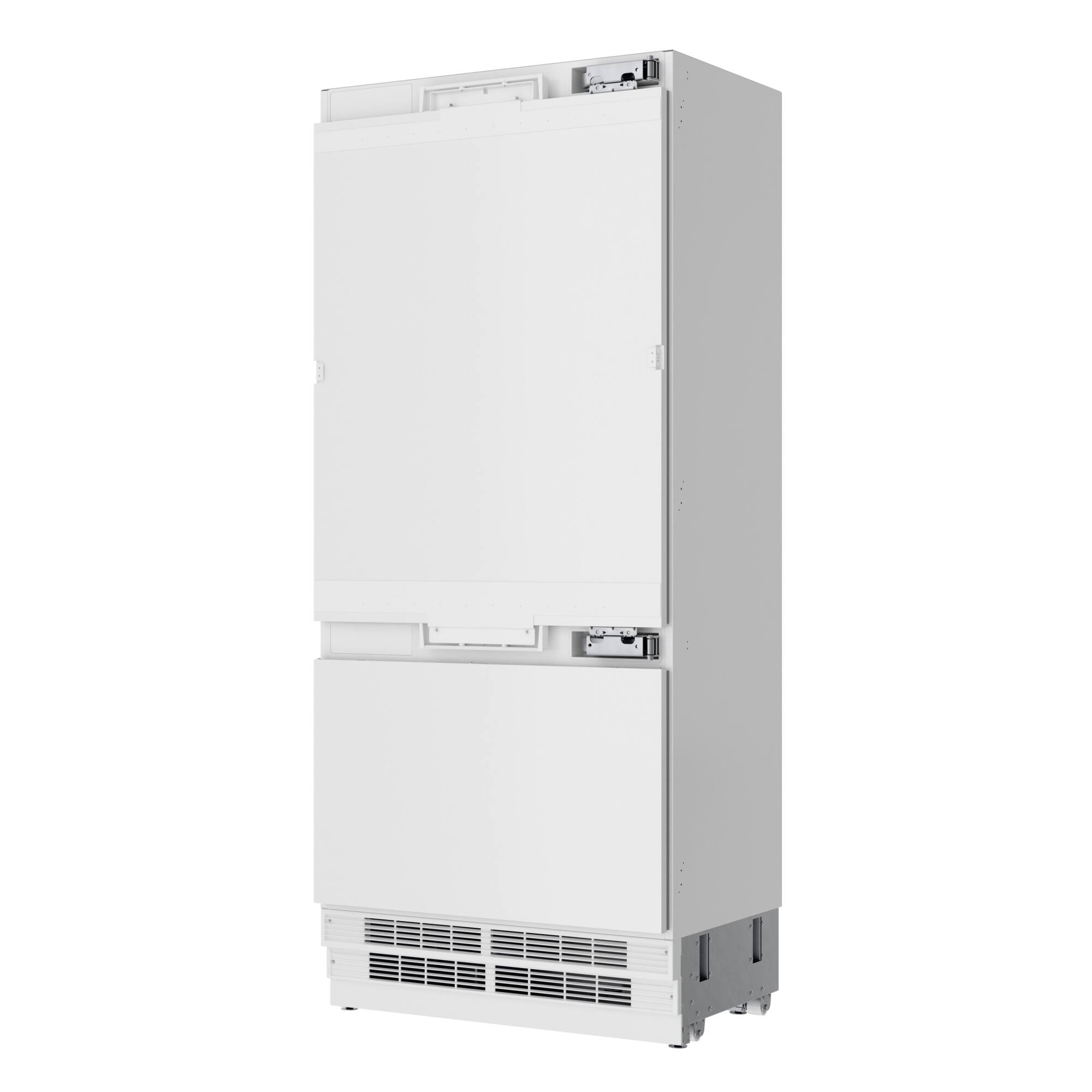 Alt View 7. Koolmore - 36 In. 2 door Panel Ready Refrigerator and Freezer With Ice maker, Water dispenser, Frost Free - 19.7 Cubic Feet - White.