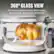 360° GLASS VIEW
See every angle as your food cooks, no pausing, opening or guessing.