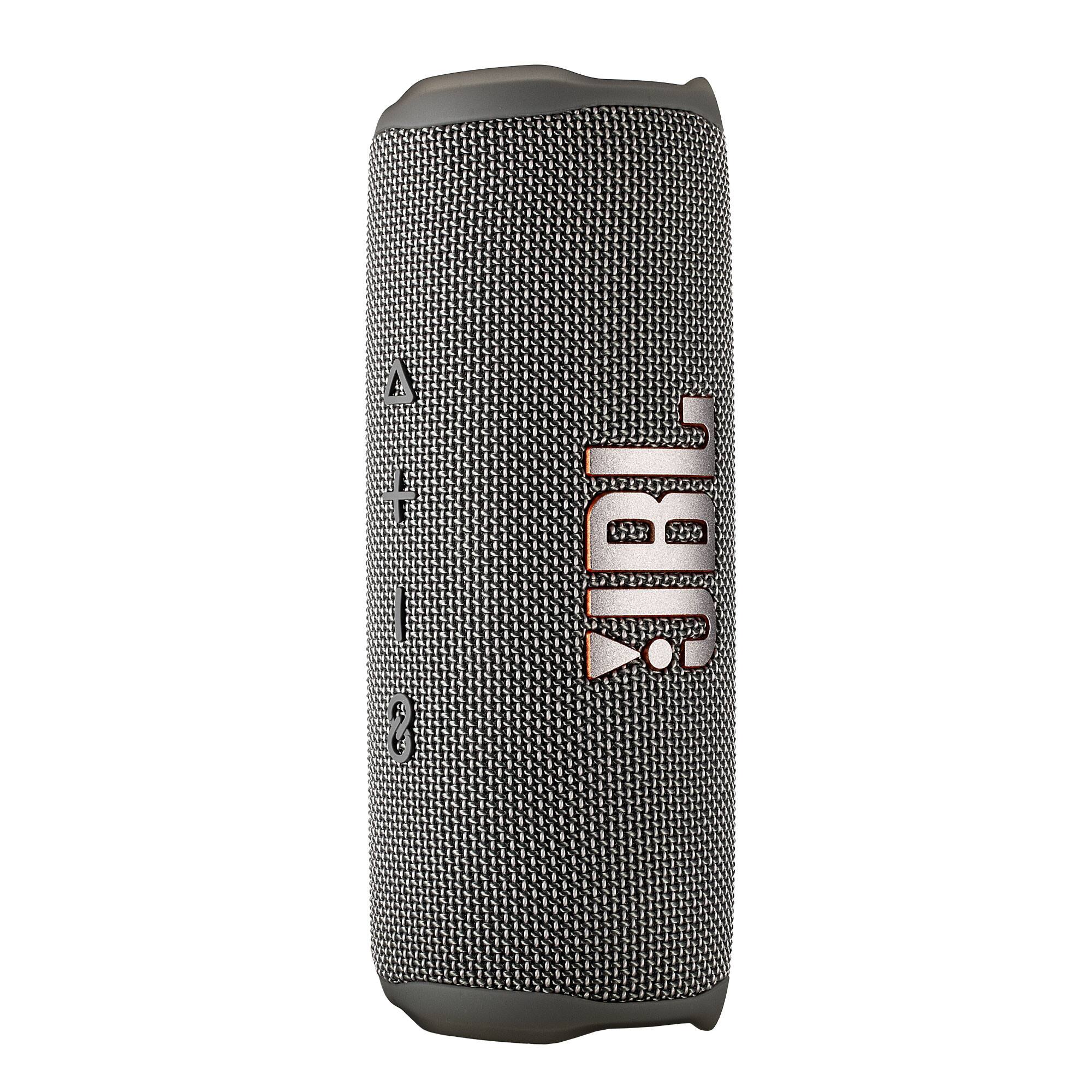 Alt View 1. JBL - JBL Flip 6 Portable Bluetooth Speaker, deep bass, IPX7 waterproof, for home with Travel Case - Grey.